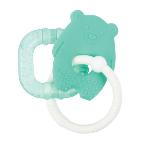Nattou Silicon Teething ring with cooling element (Available in 3 colors)