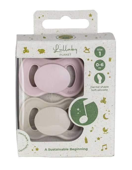Lullaby Planet Set of 2 Dental Silicone Pacifiers
