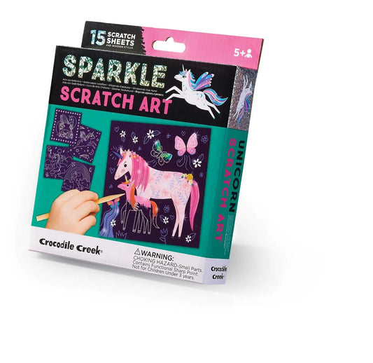 Crocodile Creek Sparkle Scratch Art activity set (Available in 2 Styles)