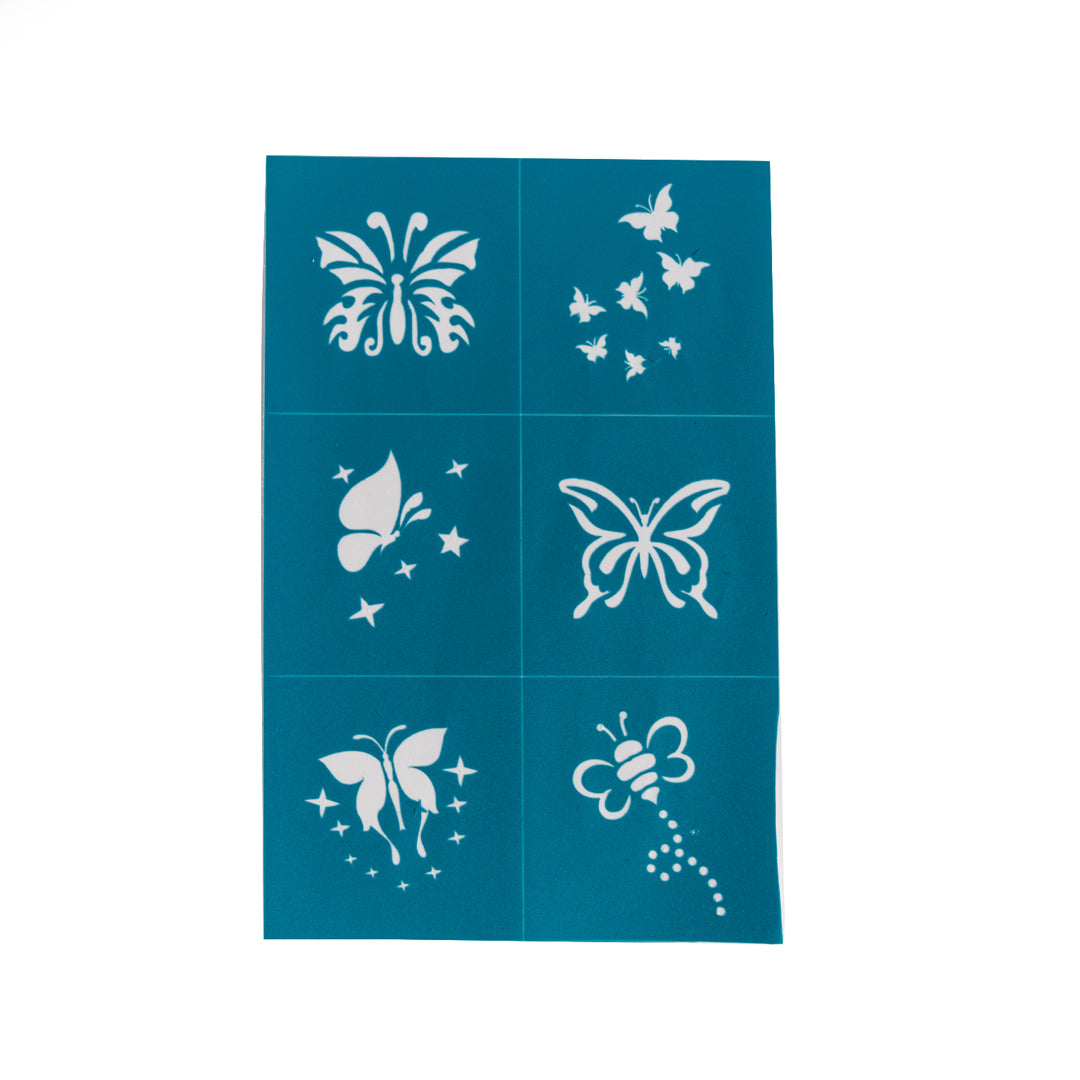 Oh Flossy Reusable Adhesive Makeup Stencils for Face Painting