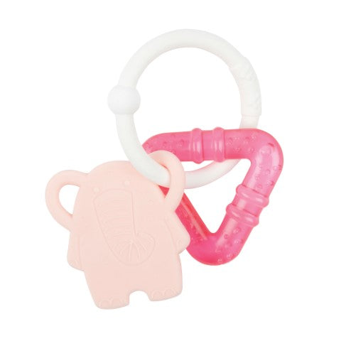 Nattou Silicon Teething ring with cooling element (Available in 3 colors)