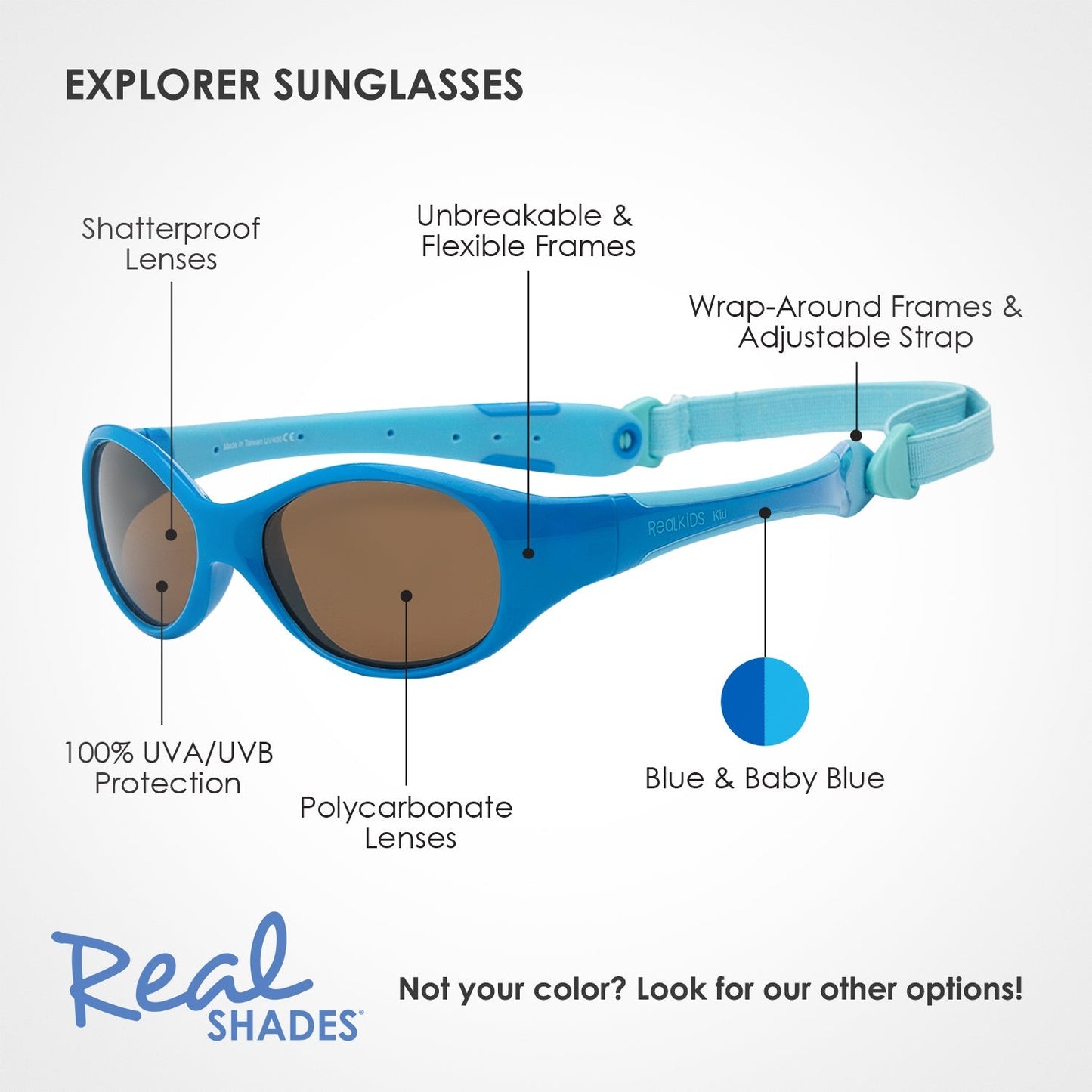 Real Shades Explorer Sunglasses for Babies 0-2 years (Available in 2 colors)