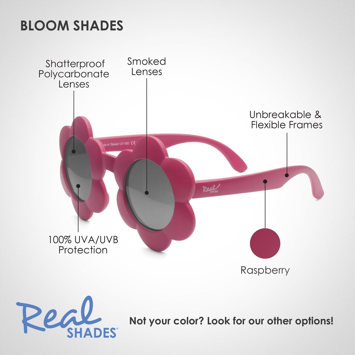 Real Shades Bloom sunglasses - Raspberry Sorbet