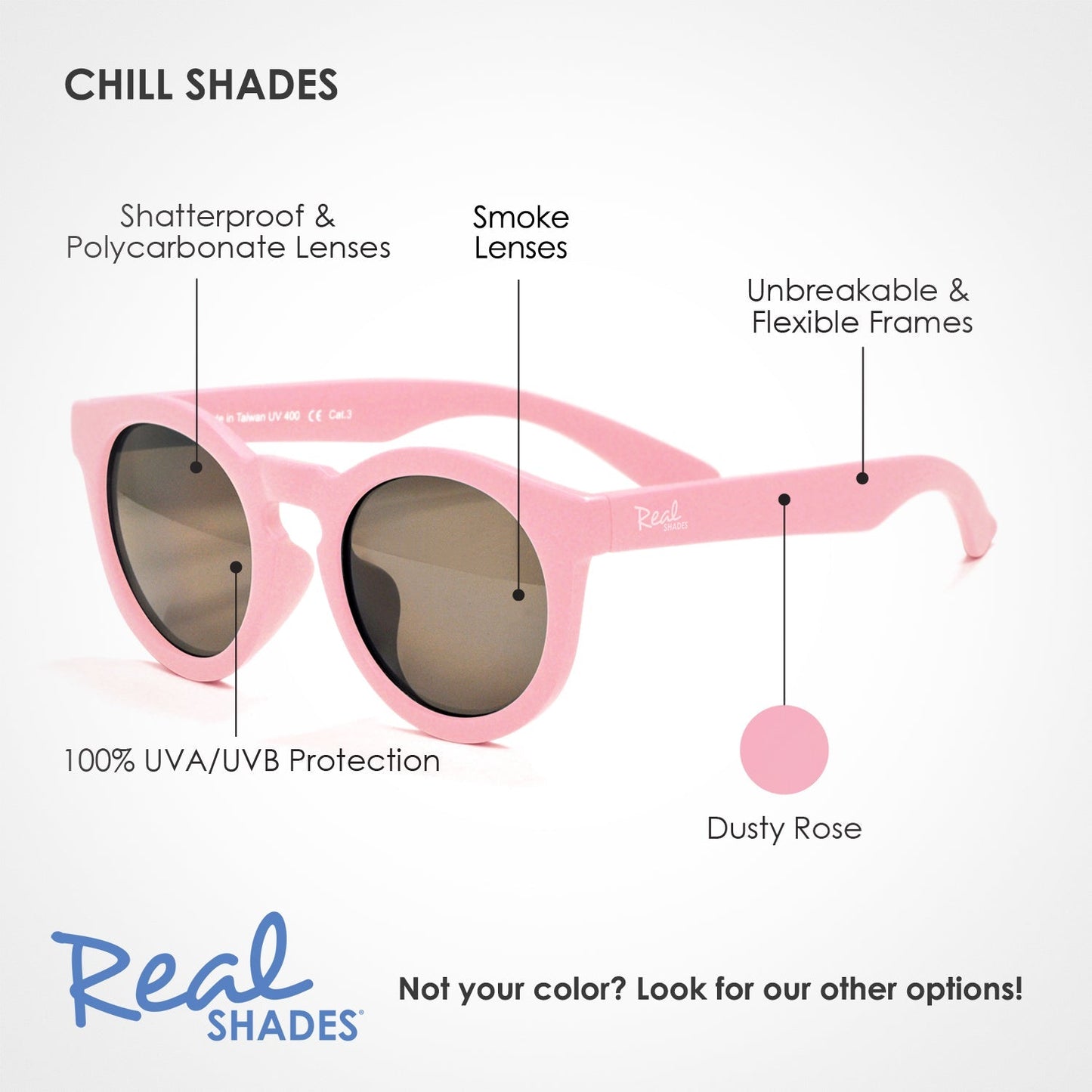 Real Shades Chill sunglasses - Dusty Rose