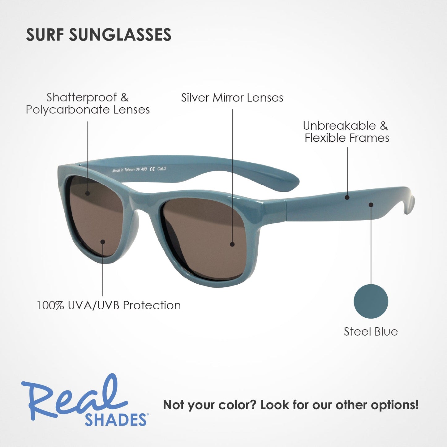 Real Shades Surf sunglasses - Steel Blue