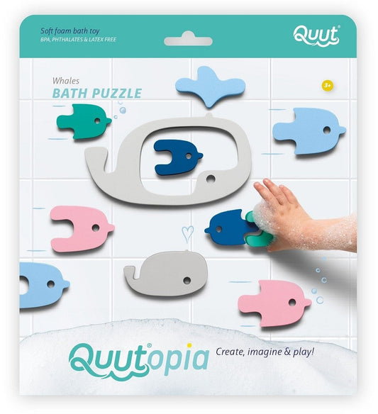 Quutopia Bath game - Whale puzzle