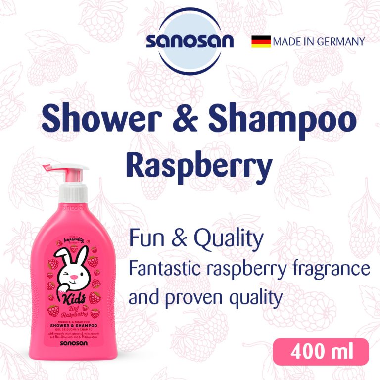 Sanosan kids Shower & Shampoo Raspberry