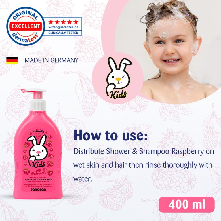 Sanosan kids Shower & Shampoo Raspberry