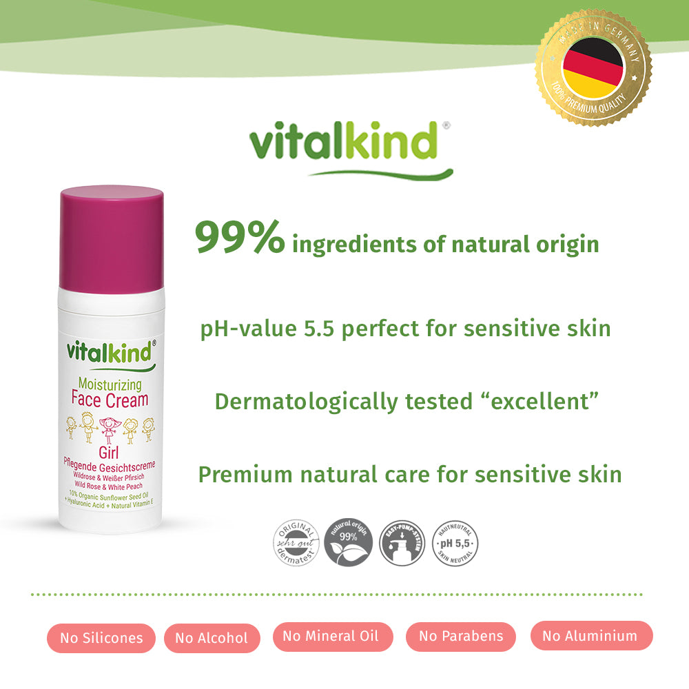 Vitalkind Moisturizing Face Cream Girl